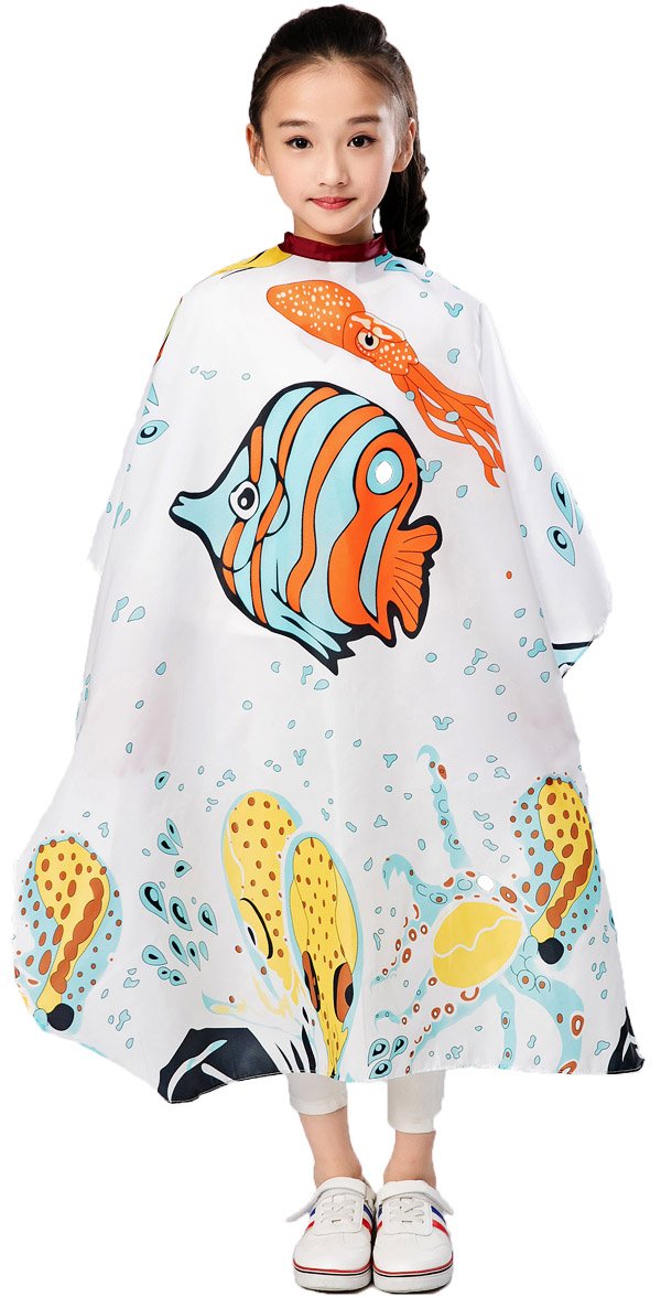 Kids Haircut Salon Cape Hair Cutting Shampoo Styling Capes Cloth for Child - Image 3