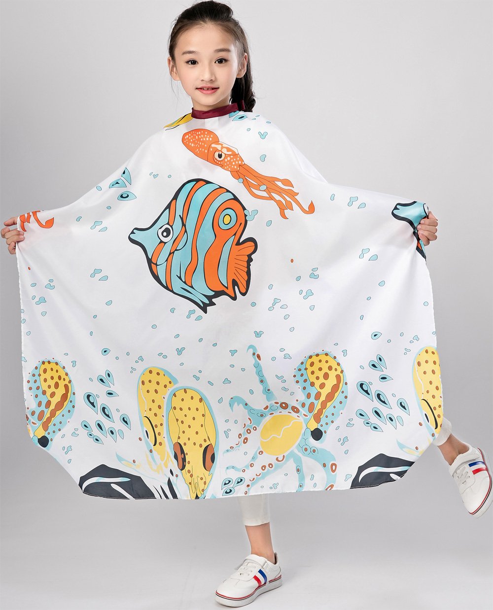 Kids Haircut Salon Cape Hair Cutting Shampoo Styling Capes Cloth for Child - Image 4