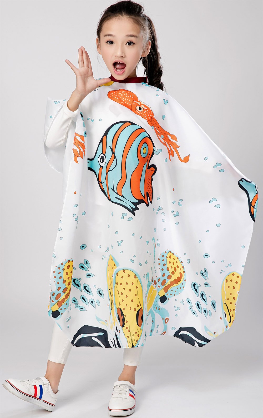 Kids Haircut Salon Cape Hair Cutting Shampoo Styling Capes Cloth for Child - Image 5