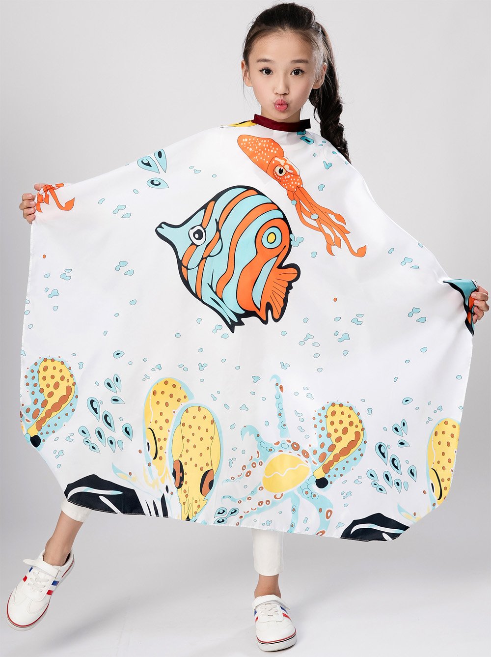 Kids Haircut Salon Cape Hair Cutting Shampoo Styling Capes Cloth for Child - Image 6