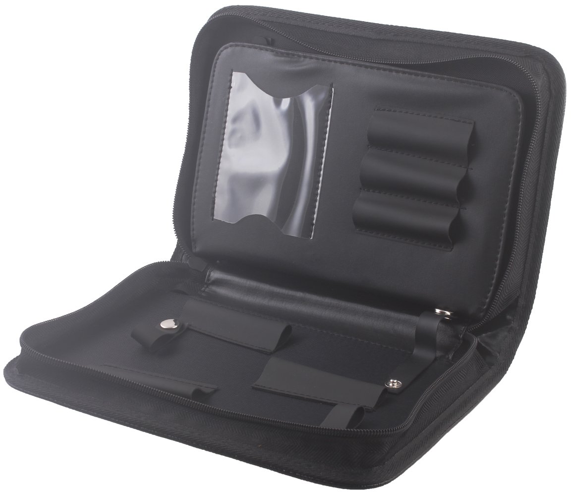 Large Hair Stylist Scissor Holder Pouch Cases for Hairdressers, Salon Tools Holster Bag, Pu Leather - Image 4