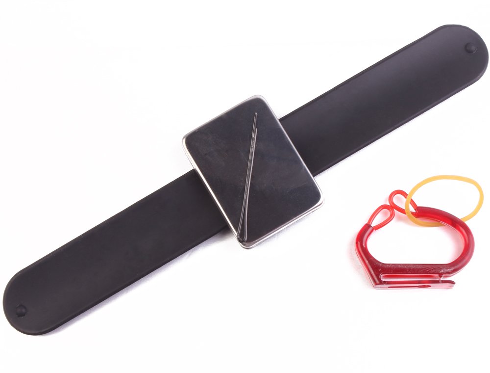 Magnetic Bobbie Pin Hair Clips Bracelet, Bobby Pins Wristband Holder, Elastic Rubber Bands Holder - Image 4