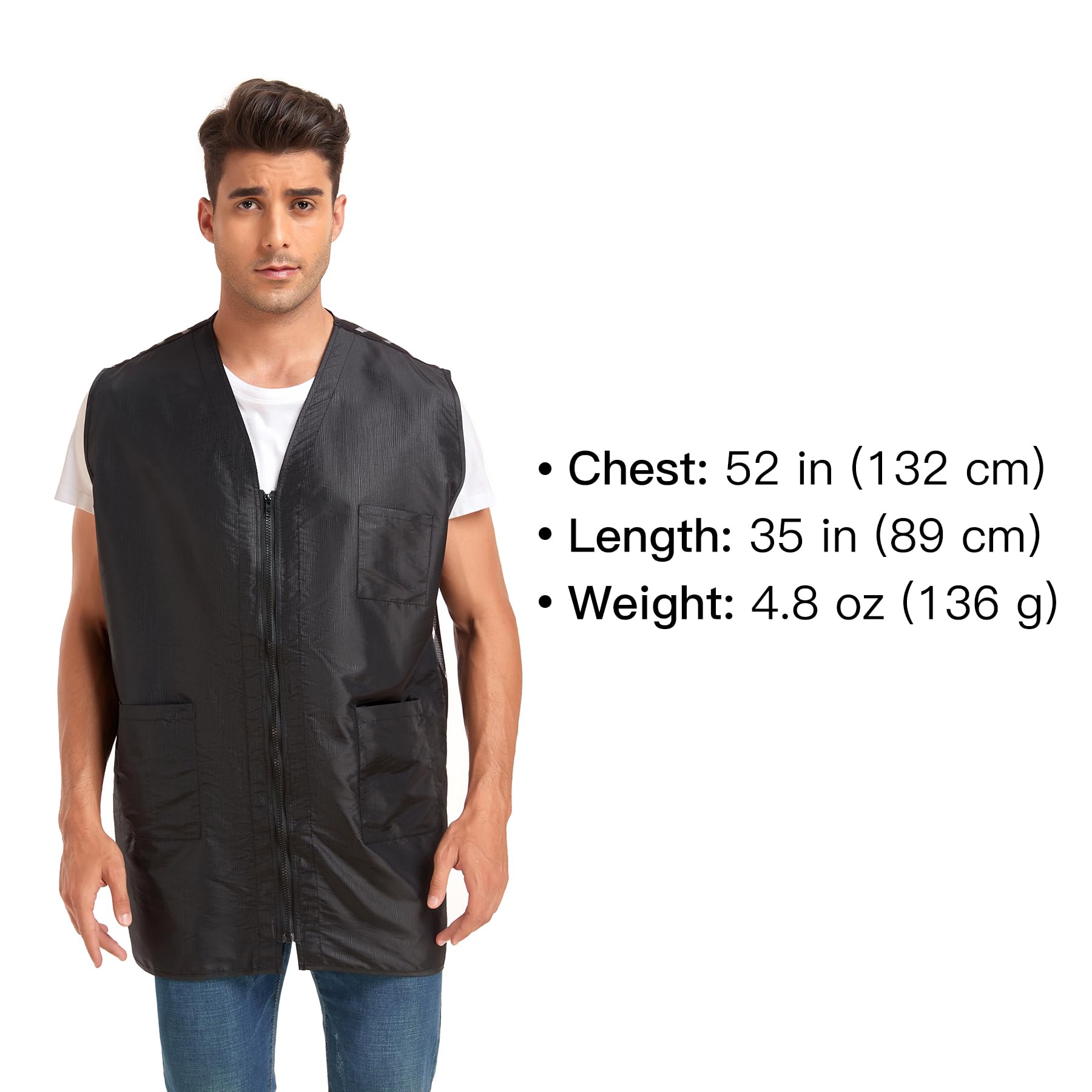 PERFEHAIR Barber Vest for Men - Stay Comfortable & Stylish | Lightweight, Anti-Static Design | Ideal for Hair Stylists, Salon Professionals, Pet Groomers - Image 3