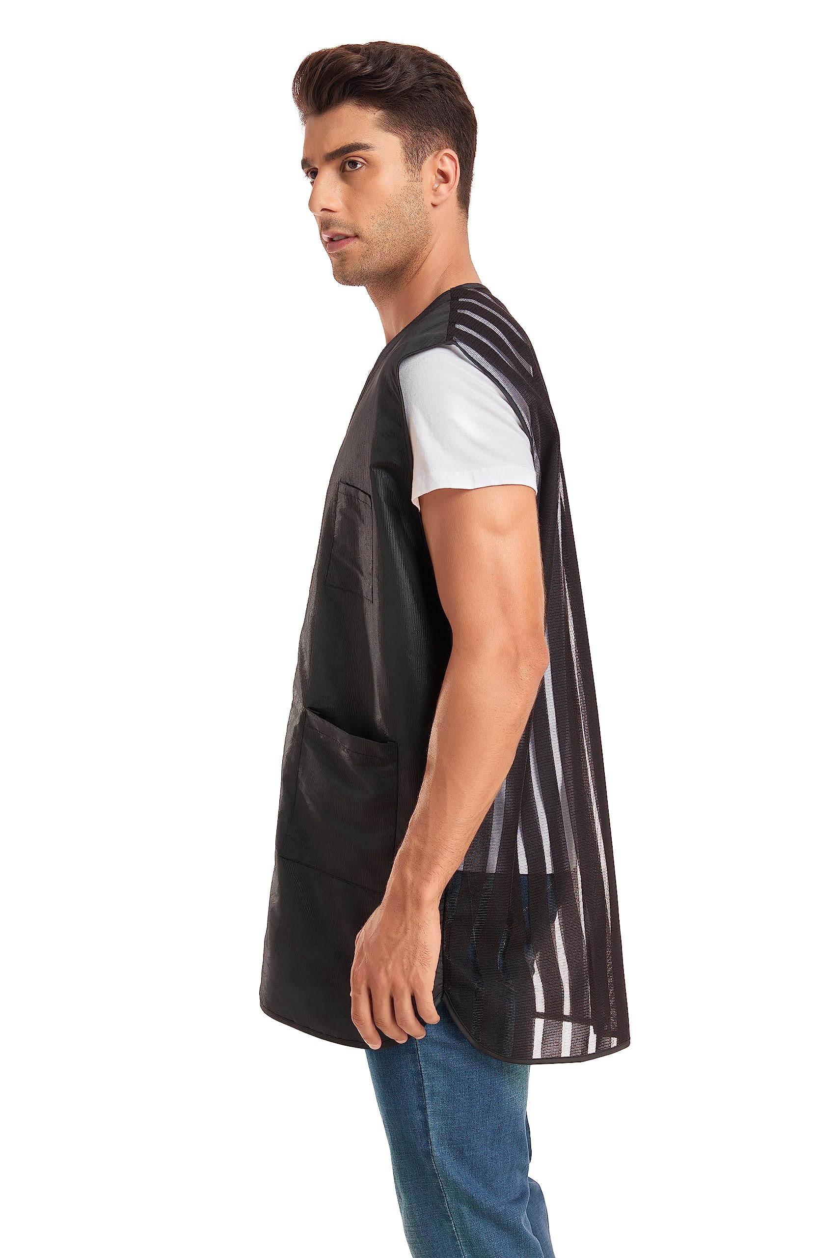 PERFEHAIR Barber Vest for Men - Stay Comfortable & Stylish | Lightweight, Anti-Static Design | Ideal for Hair Stylists, Salon Professionals, Pet Groomers - Image 6