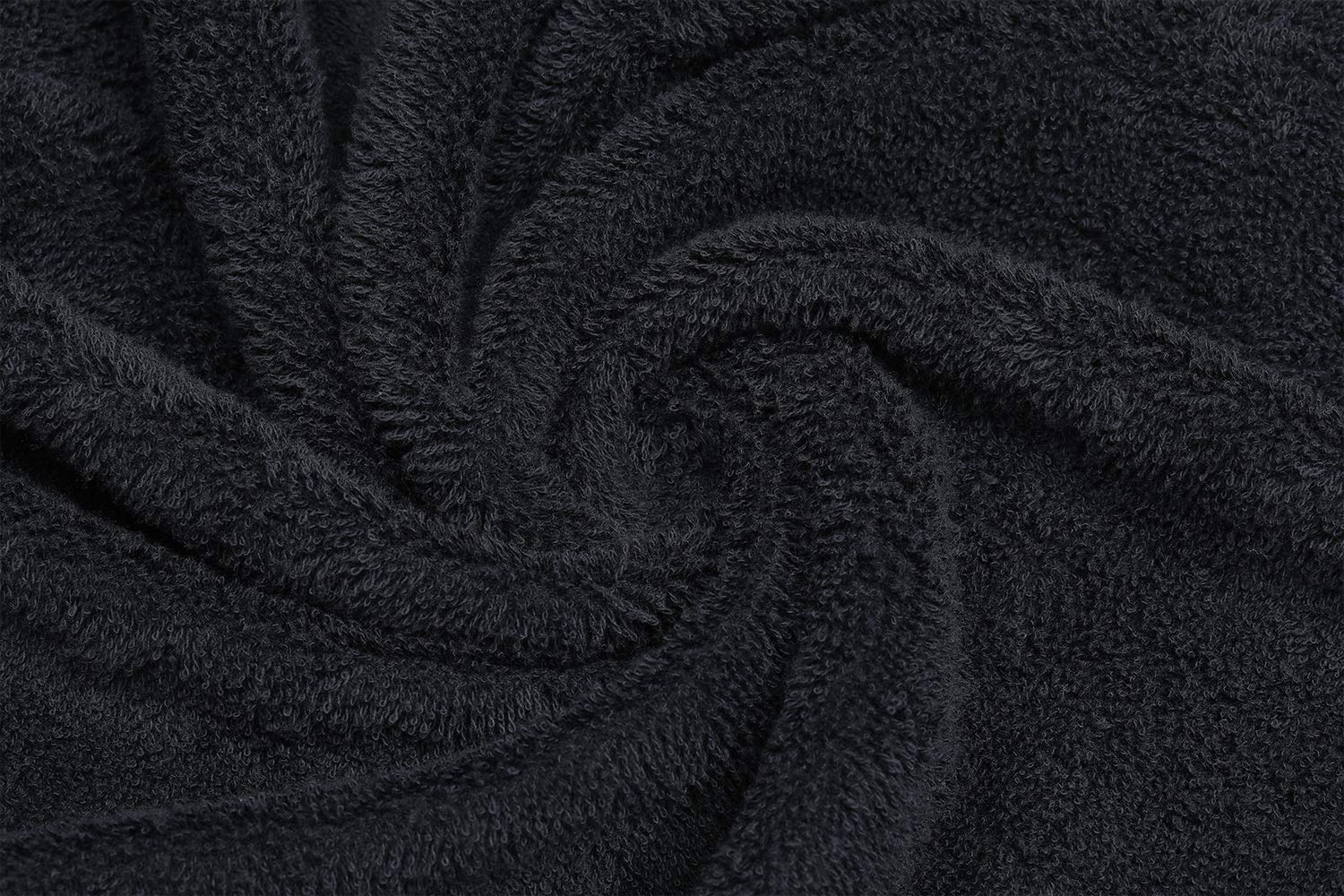 PERFEHAIR Black Salon Towels (2-Pack, 16 X 27 Inches)-Barber Hand Cotton Towel for Gym, Bath, Spa, Shaving, Shampoo - Image 3