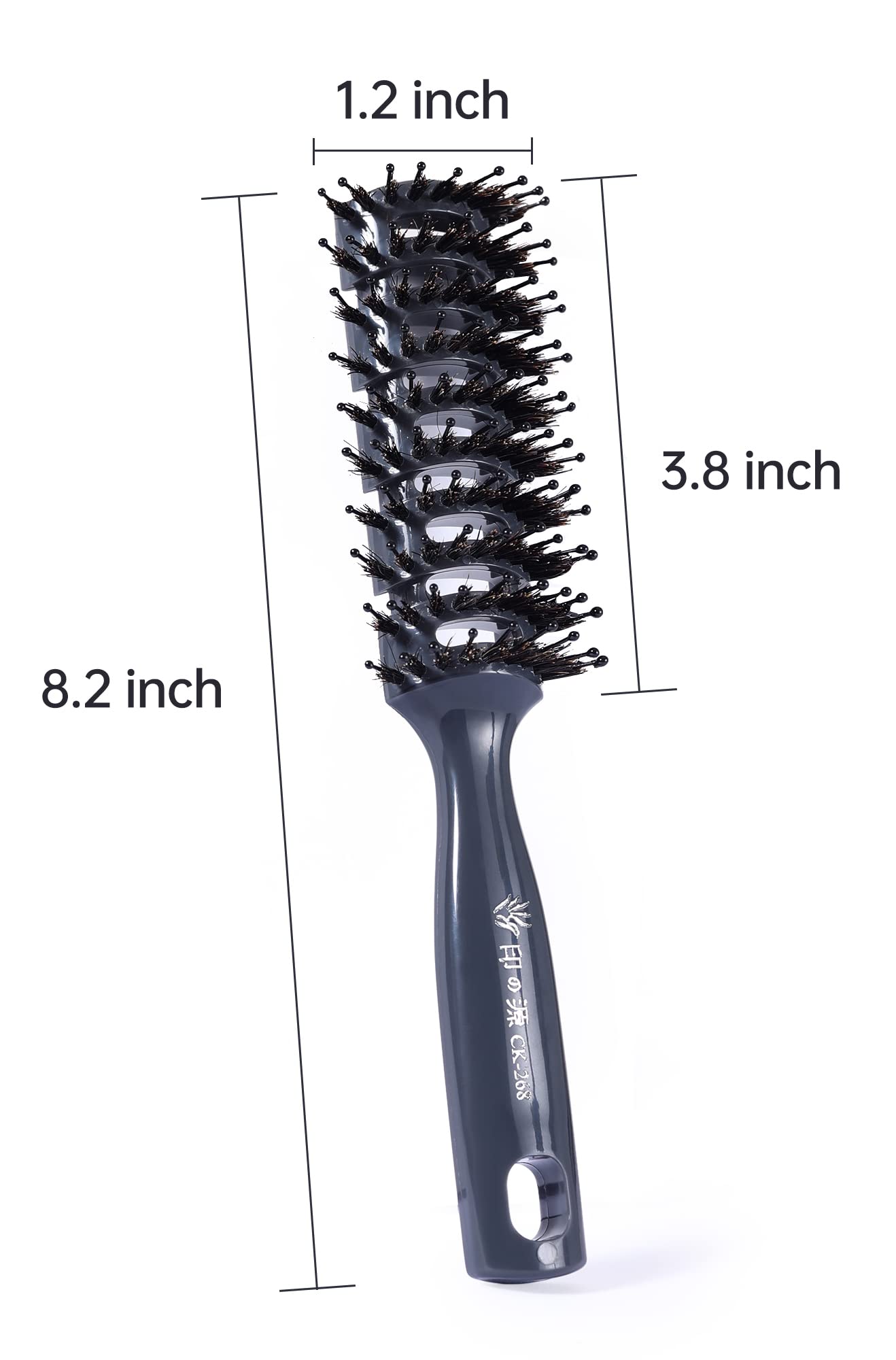 PERFEHAIR Boar Bristle Vent Hair Brush for Men & Women, Vented Hairbrush with Boar & Ball Tipped Nylon Bristles for Short Curly Straight Hair Blow Drying Quickly - Image 3