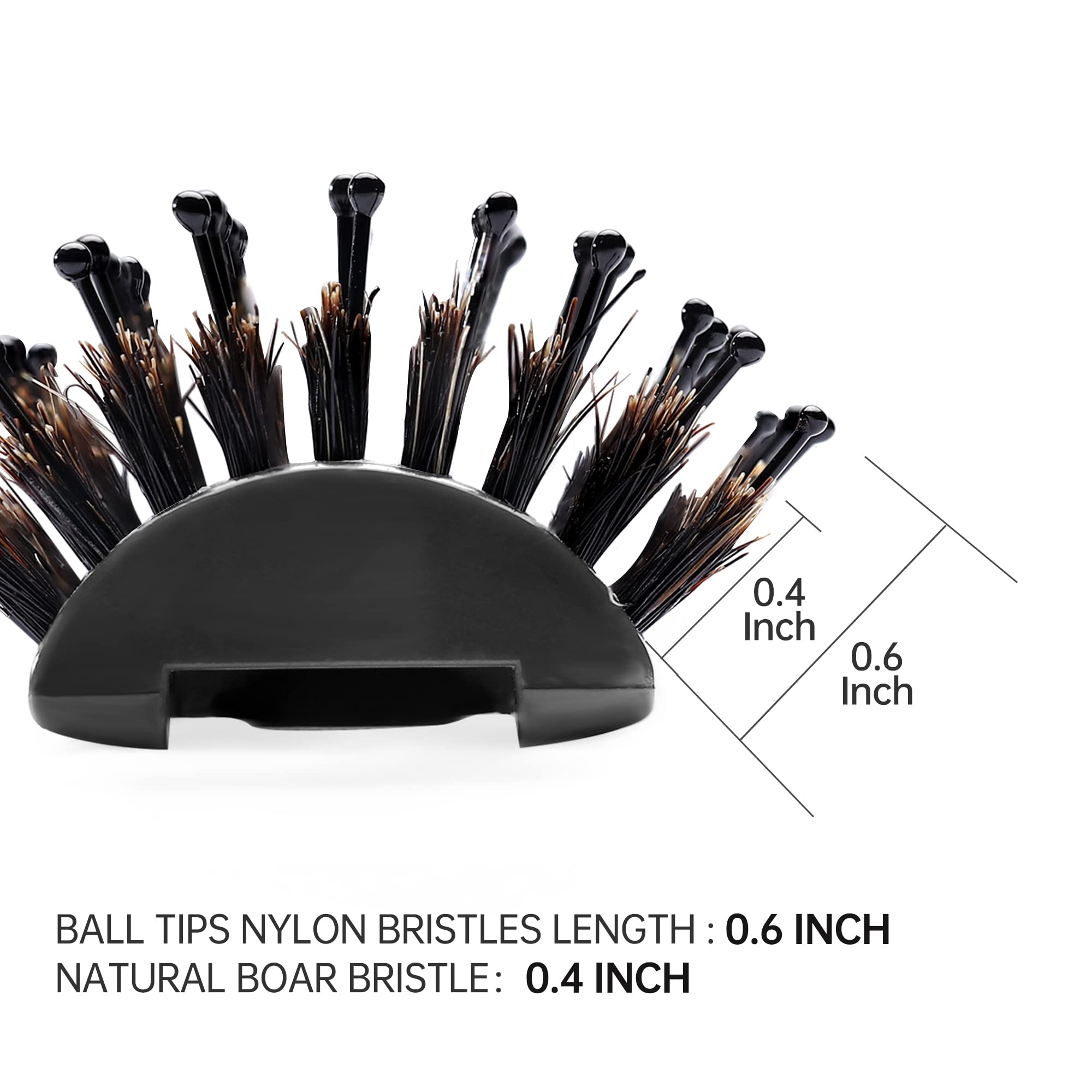 PERFEHAIR Boar Bristle Vent Hair Brush for Men & Women, Vented Hairbrush with Boar & Ball Tipped Nylon Bristles for Short Curly Straight Hair Blow Drying Quickly - Image 4