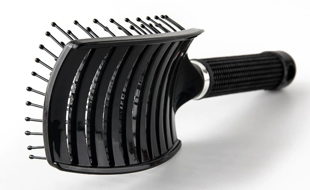 PERFEHAIR Curved Vented Hair Brush 2-Pack - Ergonomic Detangling and Massage Blow Dry Brush for Thick Hair, Vented Hairbrush for Women & Men - Image 5