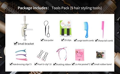 PERFEHAIR Doll Head for Hair Styling, Ideal for Kids & Girls - Portable Small Mannequin with Soft Hair, Easy Style Blonde Hair, Includes Accessories & Clamp Holder for Hairstyling & Braiding Practice - Image 7