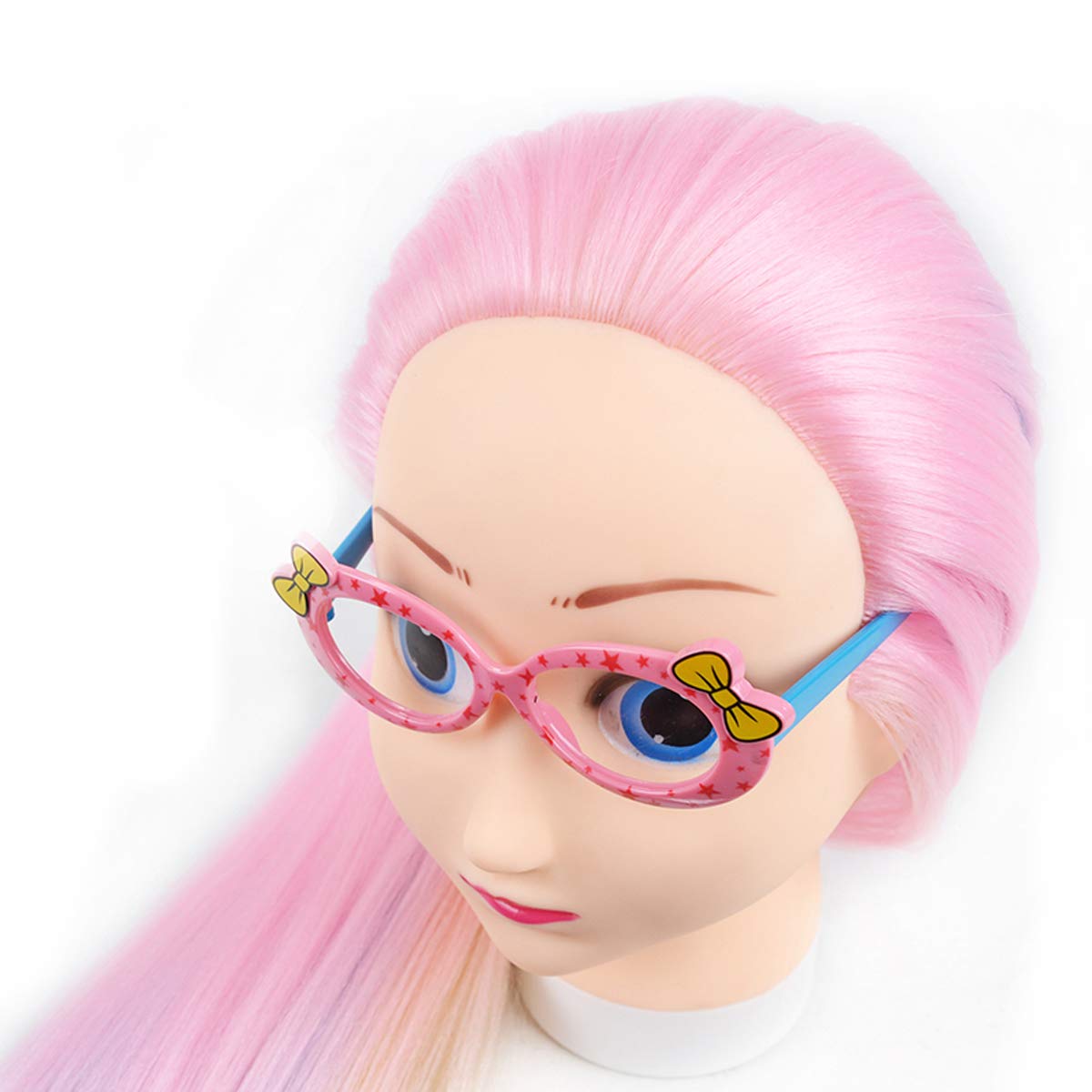 PERFEHAIR Doll Mannequin Head for Braiding Hair-26", Kids Styling Practice Training Manikin Head for Girls - Image 4