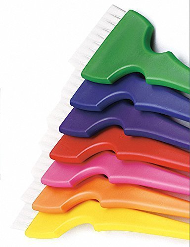 PERFEHAIR Hair Dye Brush Kit Coloring Tint Applicator Brushes Set-7 Rainbow Colors - Image 5