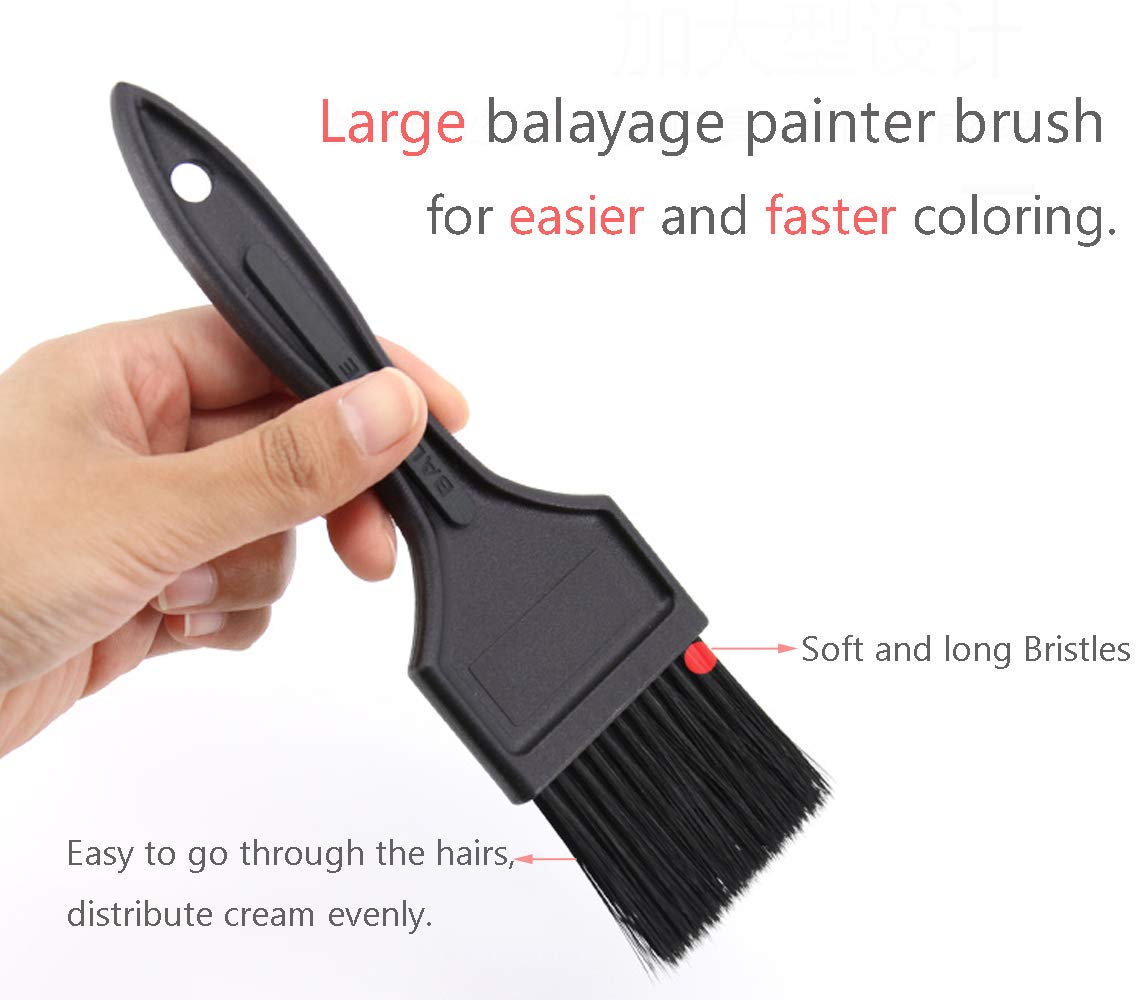 PERFEHAIR Hair Dye Brush Set -4 Pack, Hair Color Applicator Balayage Highlight Tint Brushes Comb Kit-Different Size - Image 4