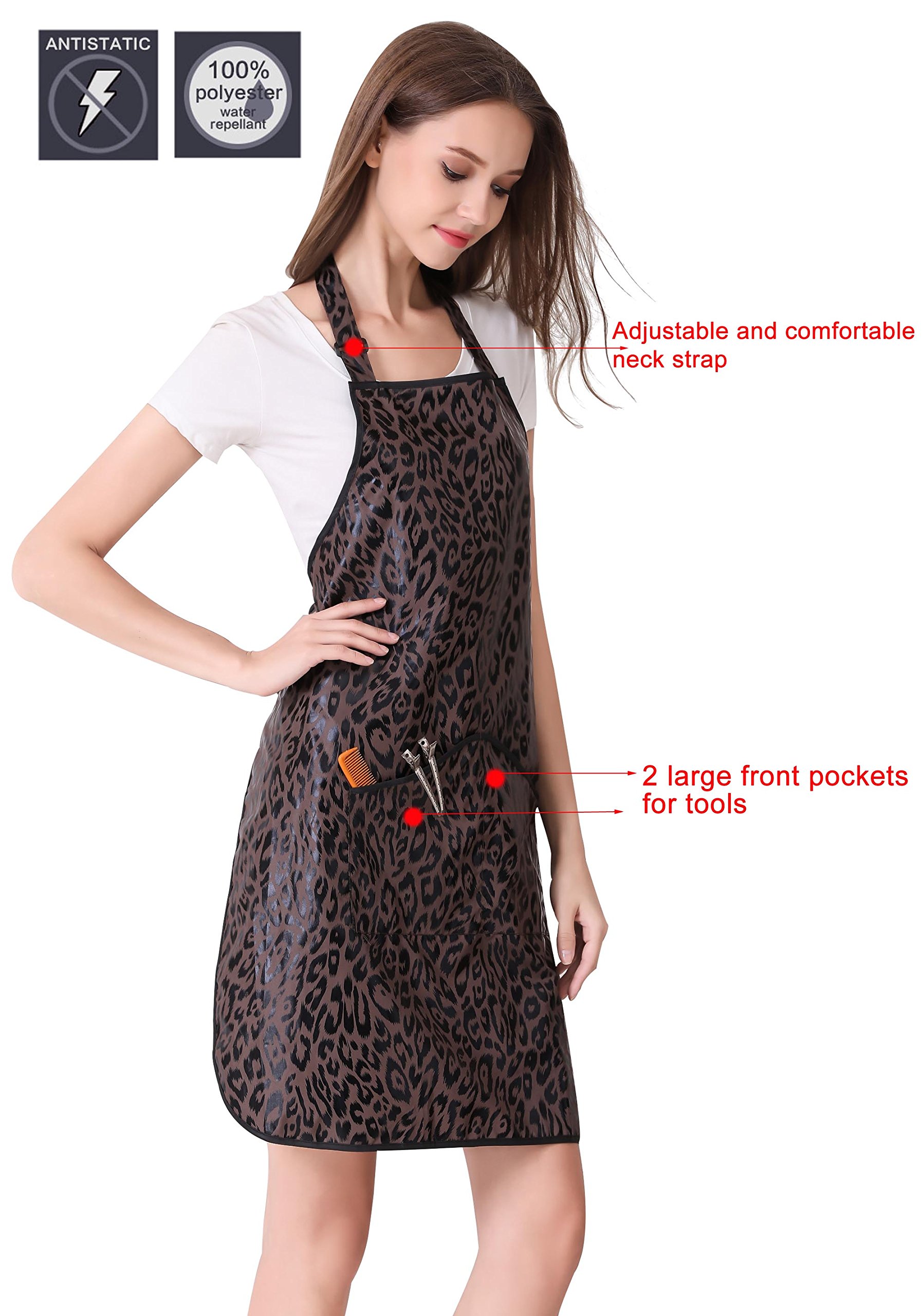 PERFEHAIR Hair Stylist Apron for Women | Lightweight, Hair & Water Repellent with Pockets | Adjustable for All-Day Comfort - Image 3