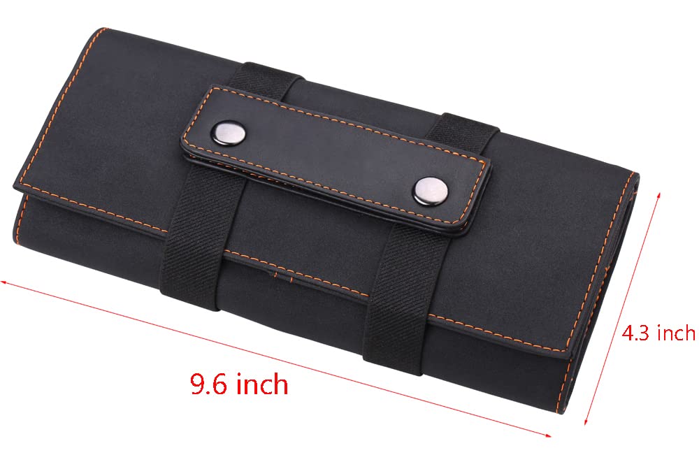 PERFEHAIR Hair Stylist Scissor Holder Pouch Cases for Hairdressers, Salon Tools Holster Bag, Soft Fabric Roll-Up Organiser - Image 3