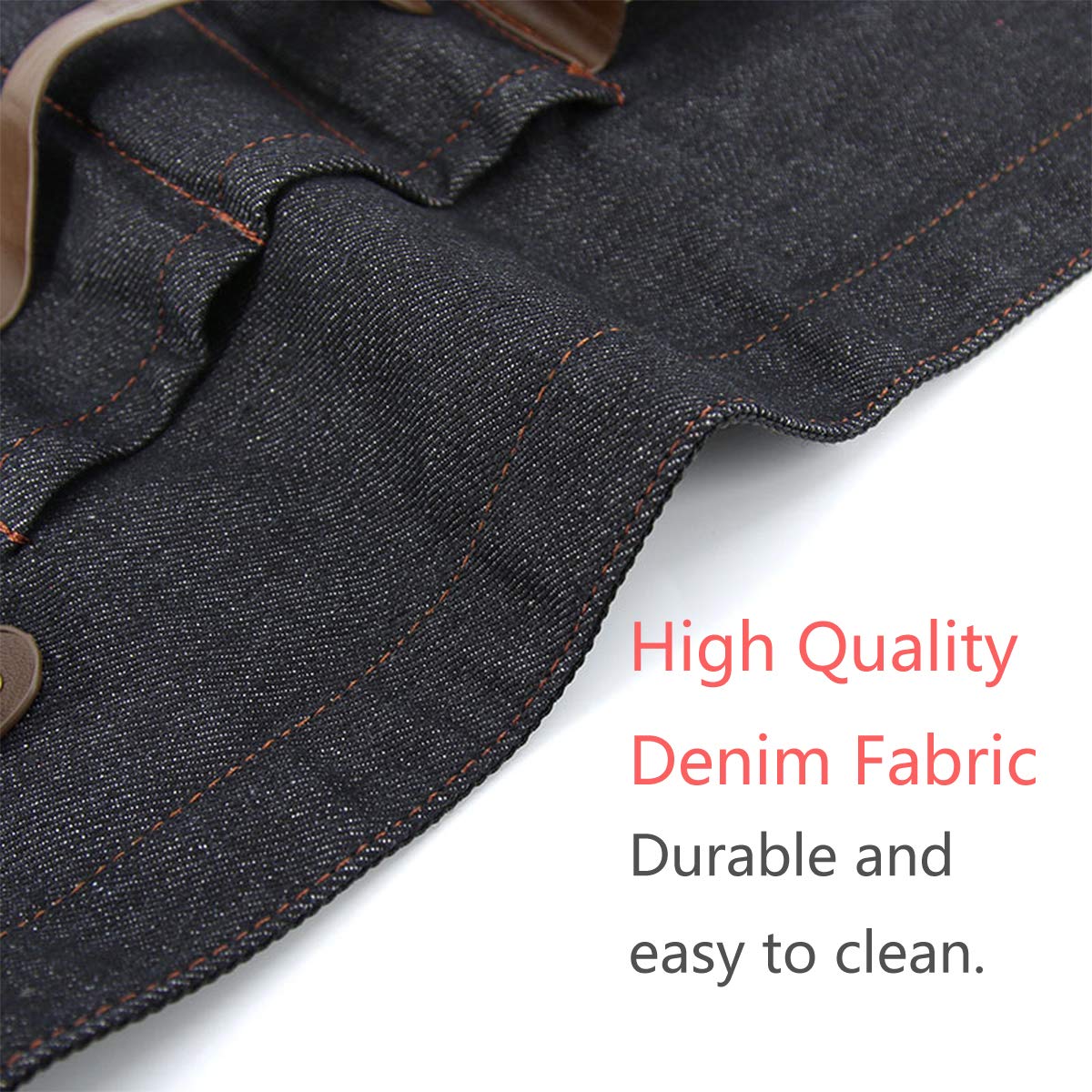 PERFEHAIR Hair Stylist Tool Belt, Salon Hairdresser Barber Hair Tool Belt Bag-Denim Fabricas and Real Leather - Image 7