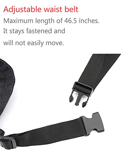 PERFEHAIR Hair Stylist Tool Belt, Salon Hairdresser Barber Hair Tool Belt Bag-Denim Fabricas and Real Leather - Image 8