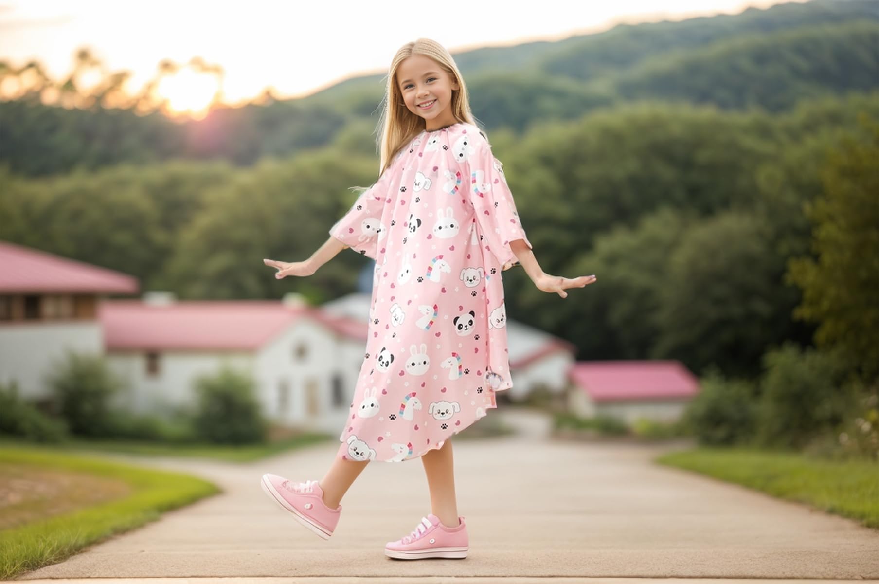 PERFEHAIR Kids Haircut Cape with Sleeves - Adjustable Snap Closure, Barber Cape for Boys & Girls, Professional Salon-Quality Hair Cutting Cape, Cute Animal Print, for Home & Salon Use - Image 6