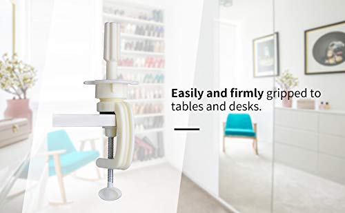 PERFEHAIR Mannequin Head Stand Desk Table Clamp Tripod Holder ,Styrofoam Wig Head Holder - Image 6