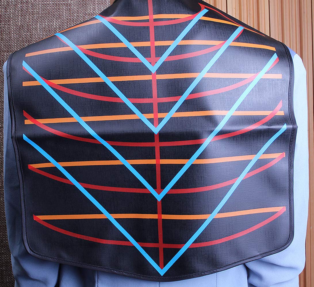 PERFEHAIR Salon Hair Cutting Collar Cape, Stylist Color Capes Guide Tools-Black - Image 4