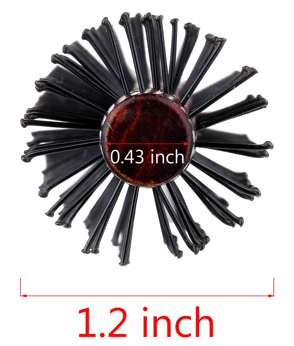 PERFEHAIR Small Mini Round Hair Brush Nylon Bristles, Short Hair Blow Drying Styling Roll Hairbrush - Image 4