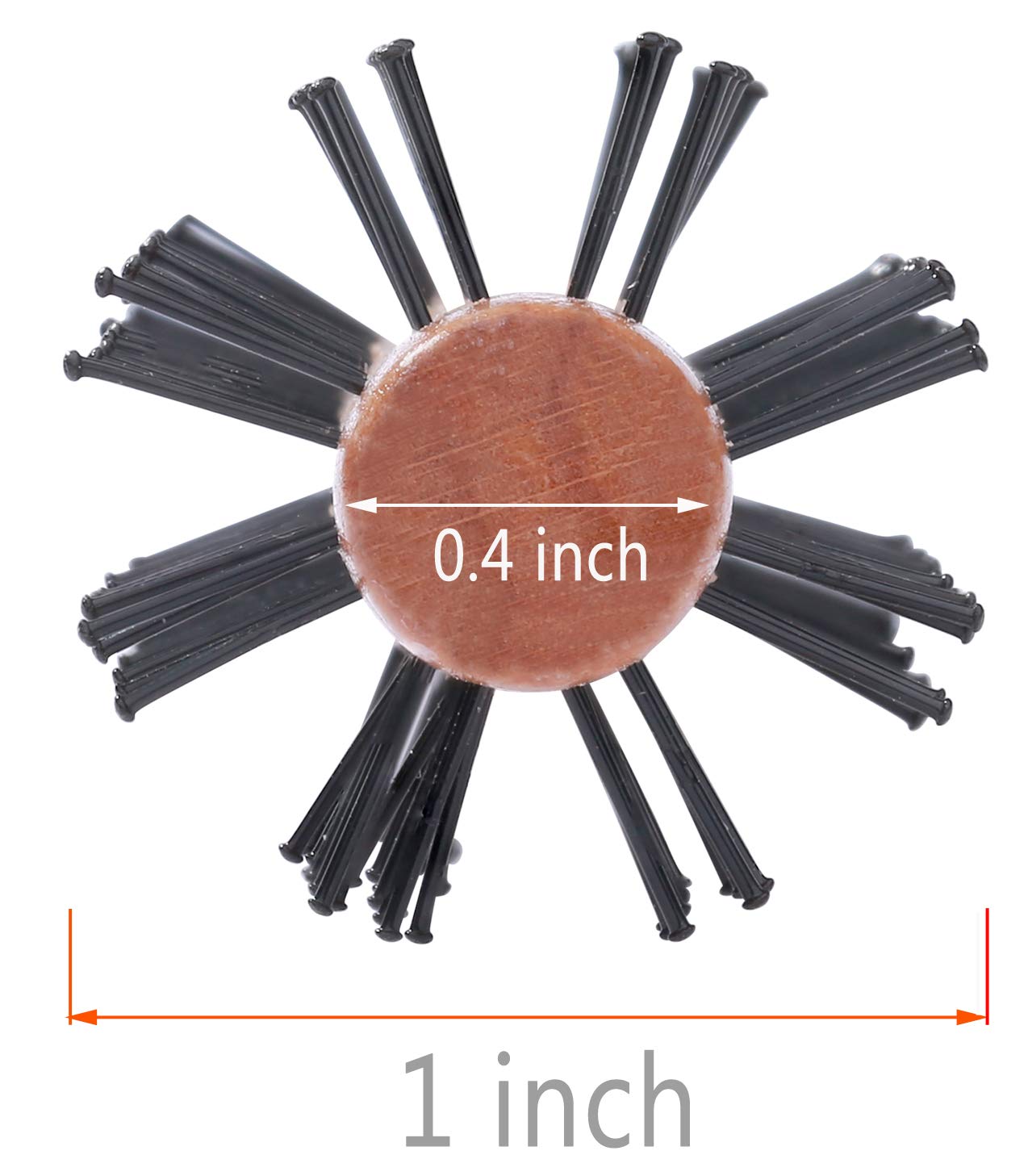 PERFEHAIR Small Round Brush for Short Hair, 1 Inch Mini Quiff Roller for Women and Men, Best for Thin Hair, Bangs, Beard, Styling, Lifting, Curling - Image 3